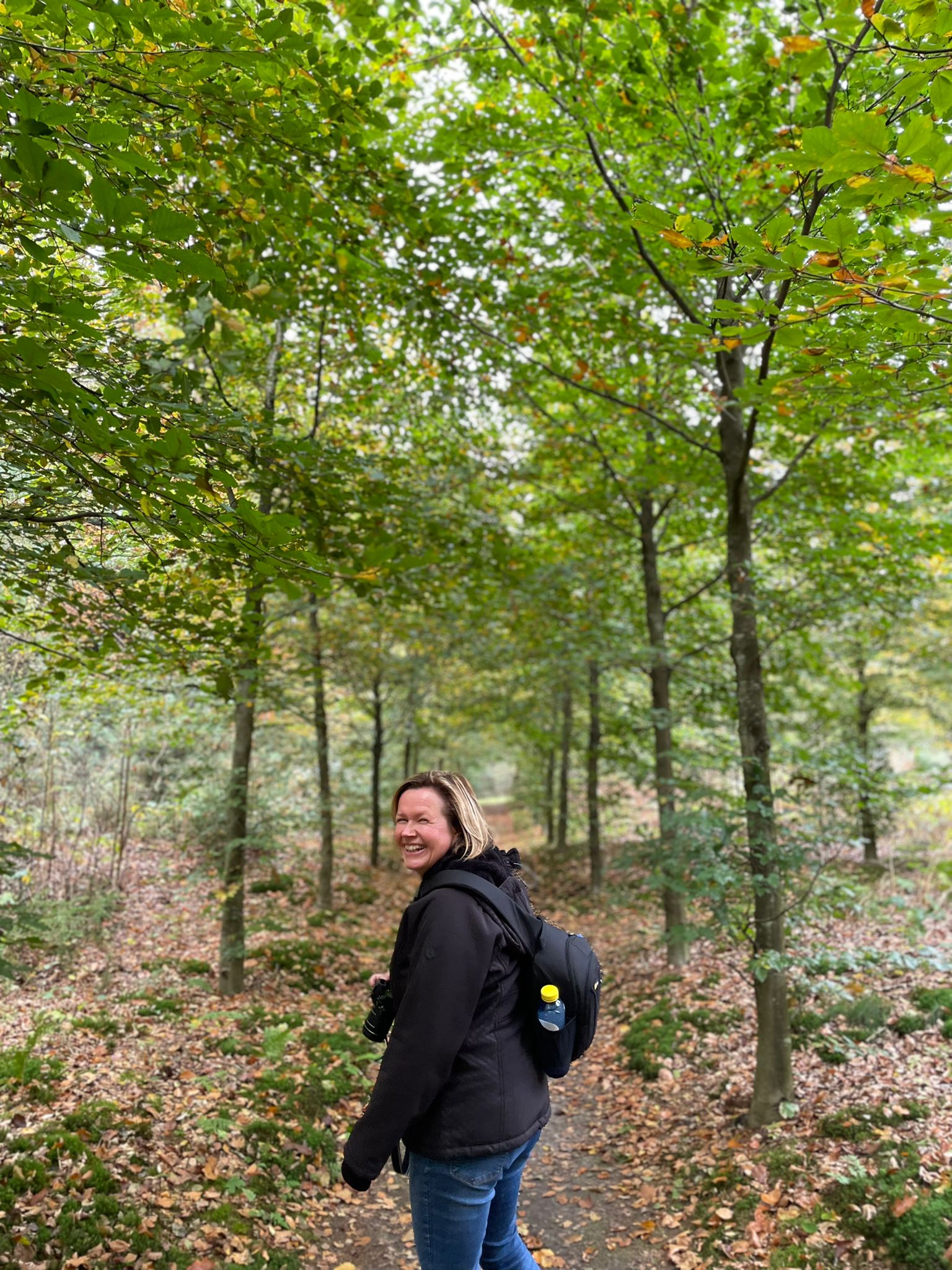 Ilona Burgers in het bos